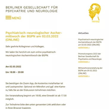 Screenshot Referenz Berliner Gesellschaft für Psychiatrie und Neurologie e.V.
