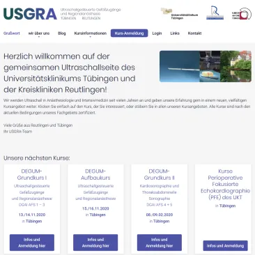 Screenshot Referenz Arbeitsgruppe USGRA.de